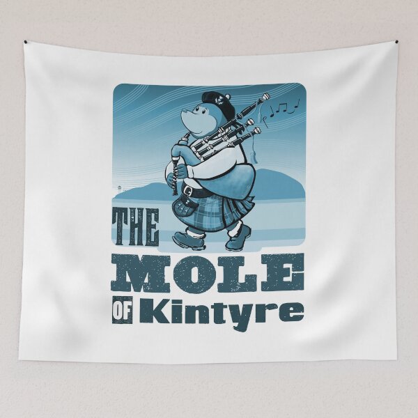 Item preview, Scottish Bagpipe Playing Mole Of Kintyre Pipe Band designed and sold by brodyquixote.