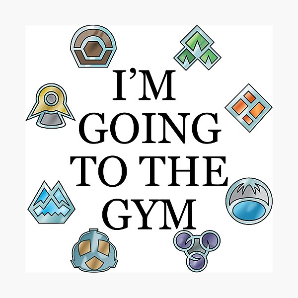 Item preview, I'm Going To The Gym - Sinnoh designed and sold by ay-zup.