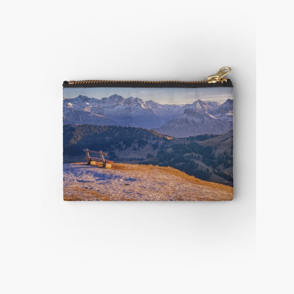 Item preview, A Bench On Top Mt. Rigi At Sunset Switzerland designed and sold by Susan Dost.