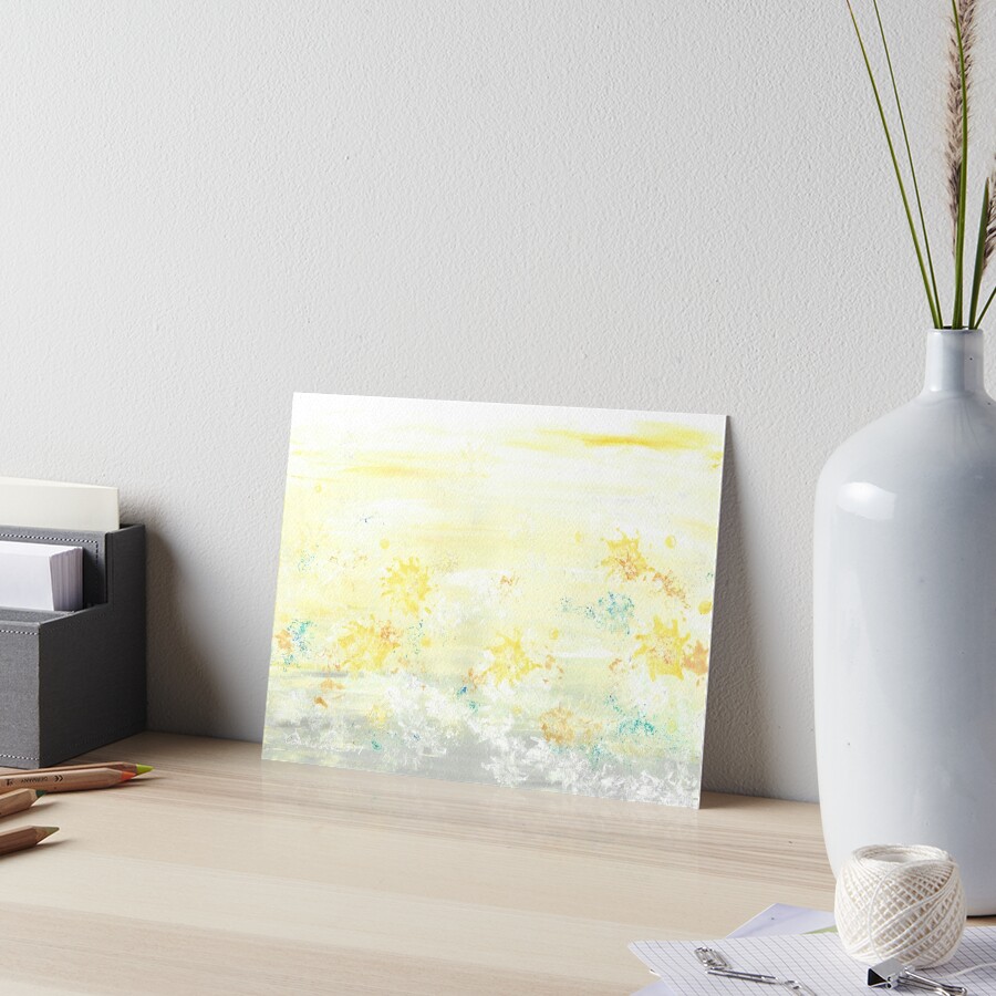 Botanical Impressions: DANDELIONS Art Board Print
