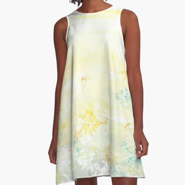 Botanical Impressions: DANDELIONS A-Line Dress