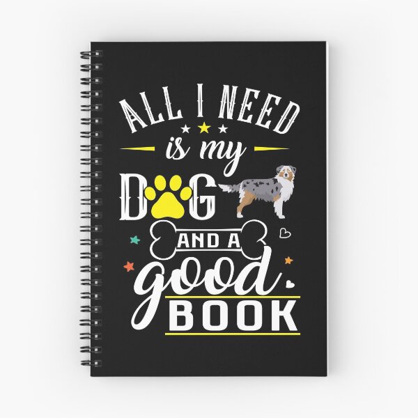 Item preview, Australian Shepherd Dog T-Shirt Book Lover Reading Dog Lover Gift designed and sold by tncgifts.