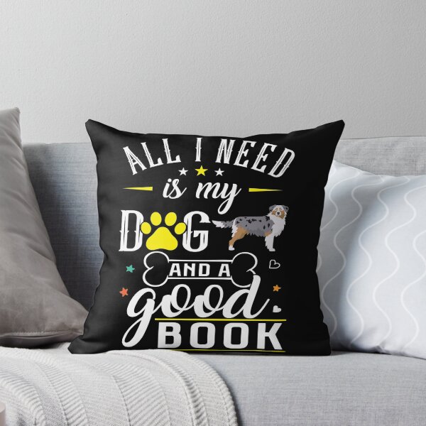 Item preview, Australian Shepherd Dog T-Shirt Book Lover Reading Dog Lover Gift designed and sold by tncgifts.
