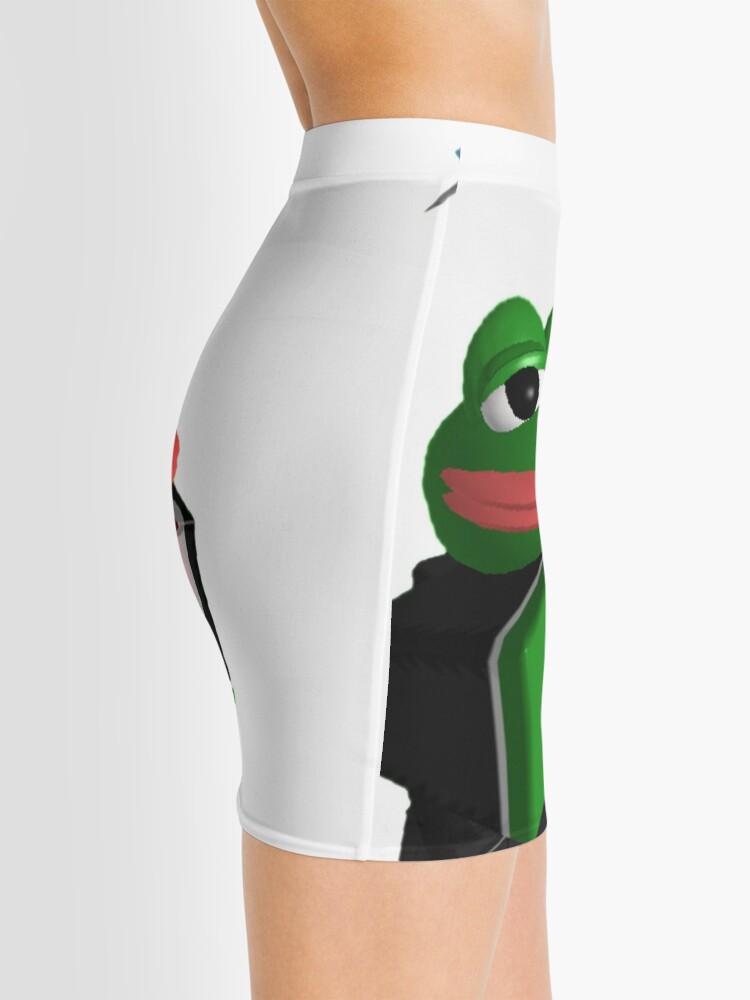 Pepe Roblox Meme Mini Skirt By Boomerusa Redbubble - pepe roblox meme postcard by boomerusa redbubble