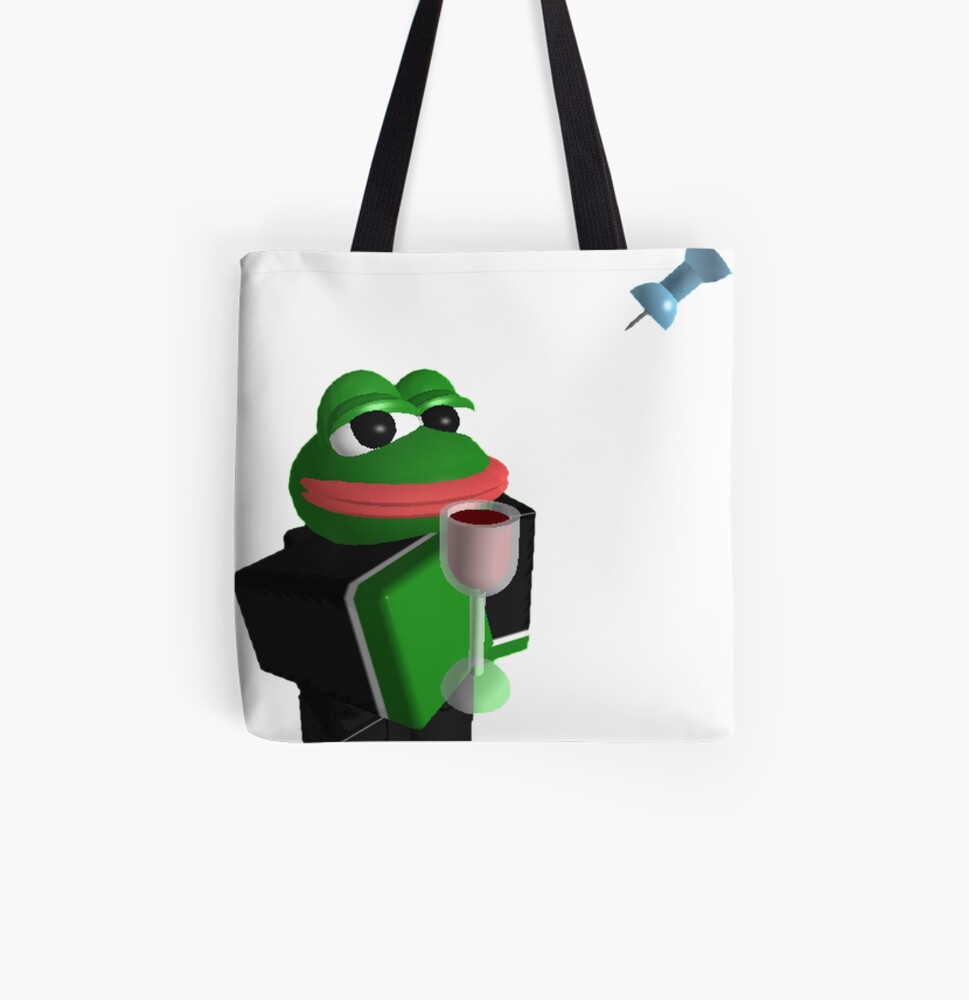 Pepe Roblox Meme Drawstring Bag By Boomerusa Redbubble - doge in a bag green roblox