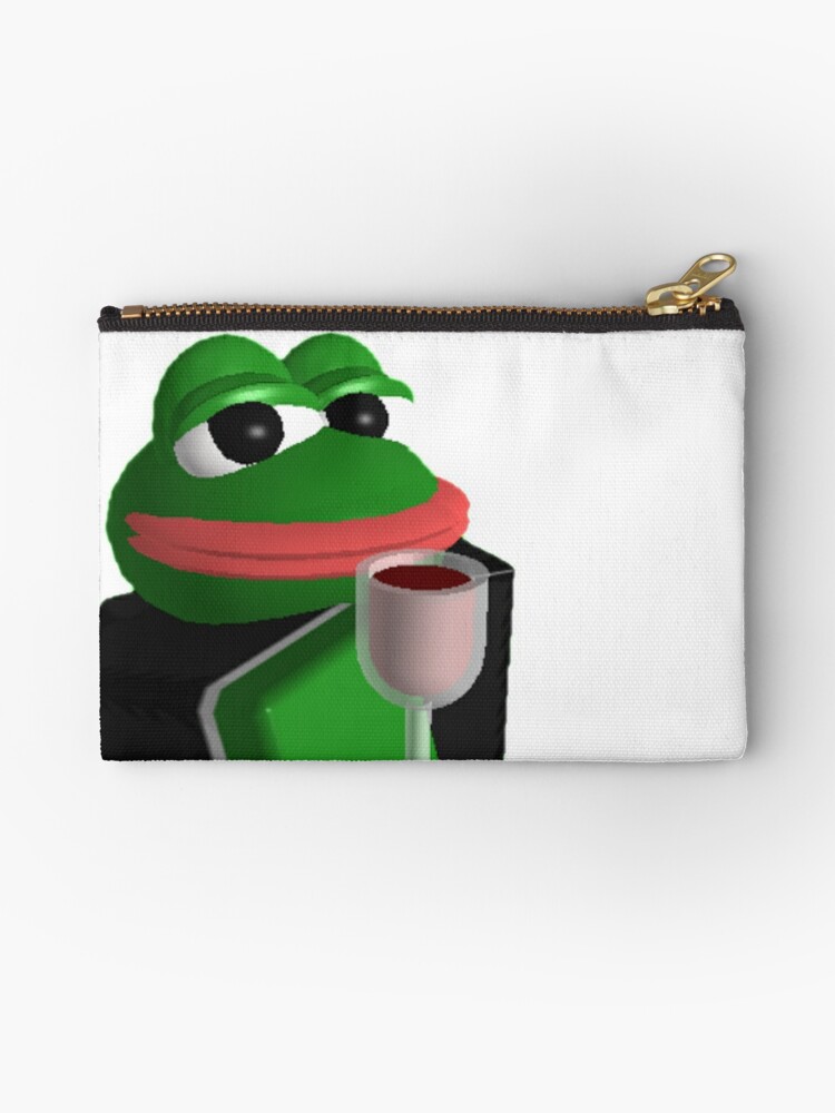 Pepe Roblox Meme Zipper Pouch By Boomerusa Redbubble - pepe pepe roblox