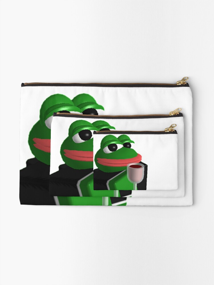 Pepe Roblox Meme Zipper Pouch - toad back roblox