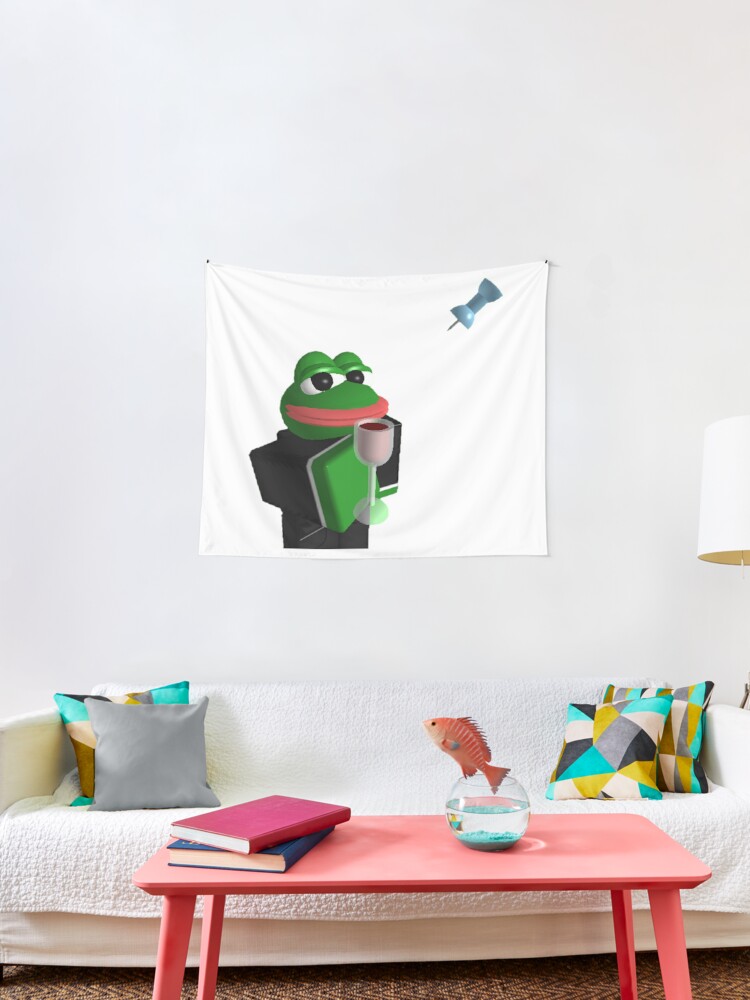 Pepe Roblox Meme Tapestry By Boomerusa Redbubble - frog meme roblox