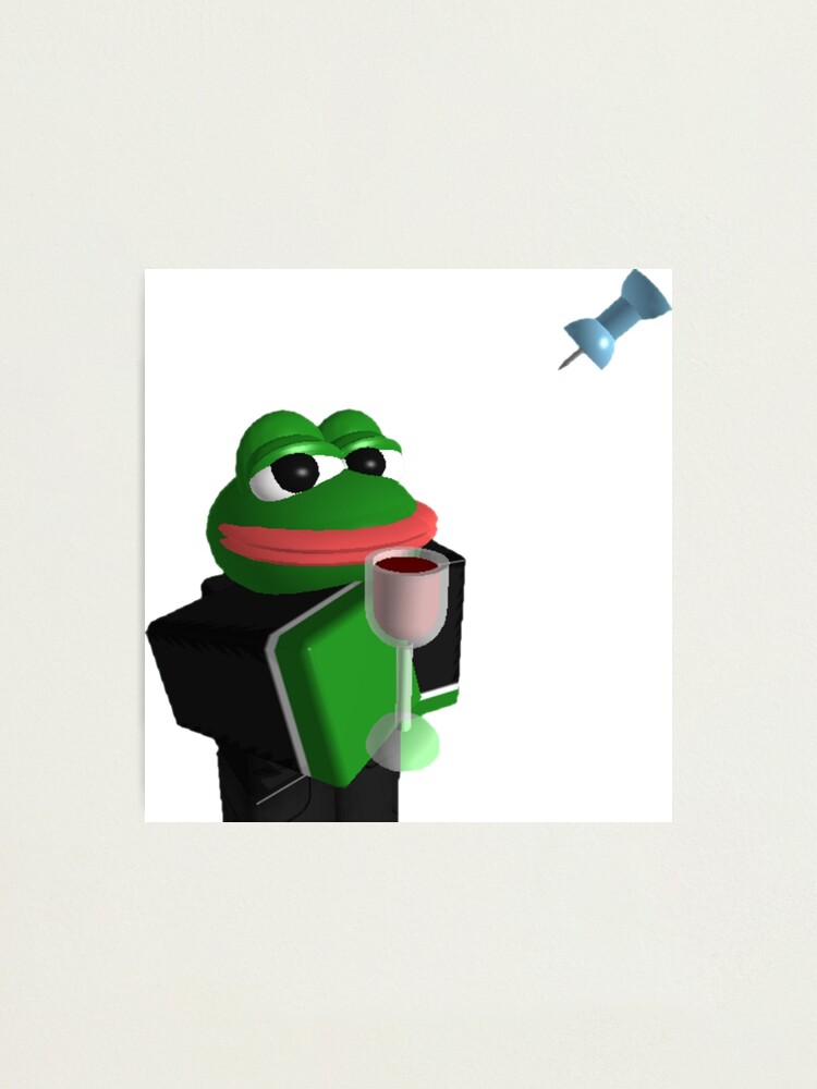 Pepe Roblox Meme Photographic Print By Boomerusa Redbubble - pepe pepe roblox