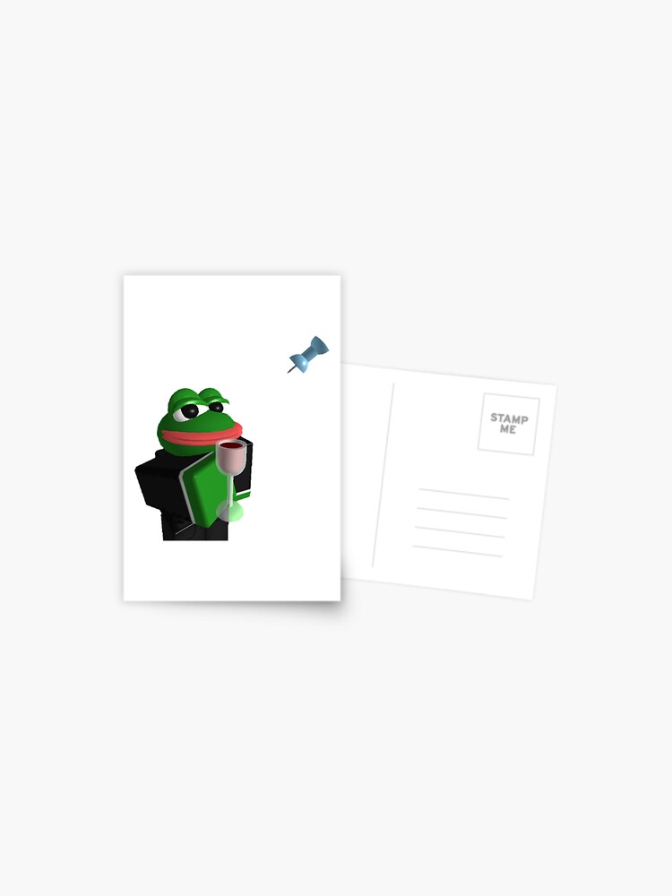 Pepe Roblox Meme Postcard By Boomerusa Redbubble - pepe roblox meme framed art print by boomerusa redbubble