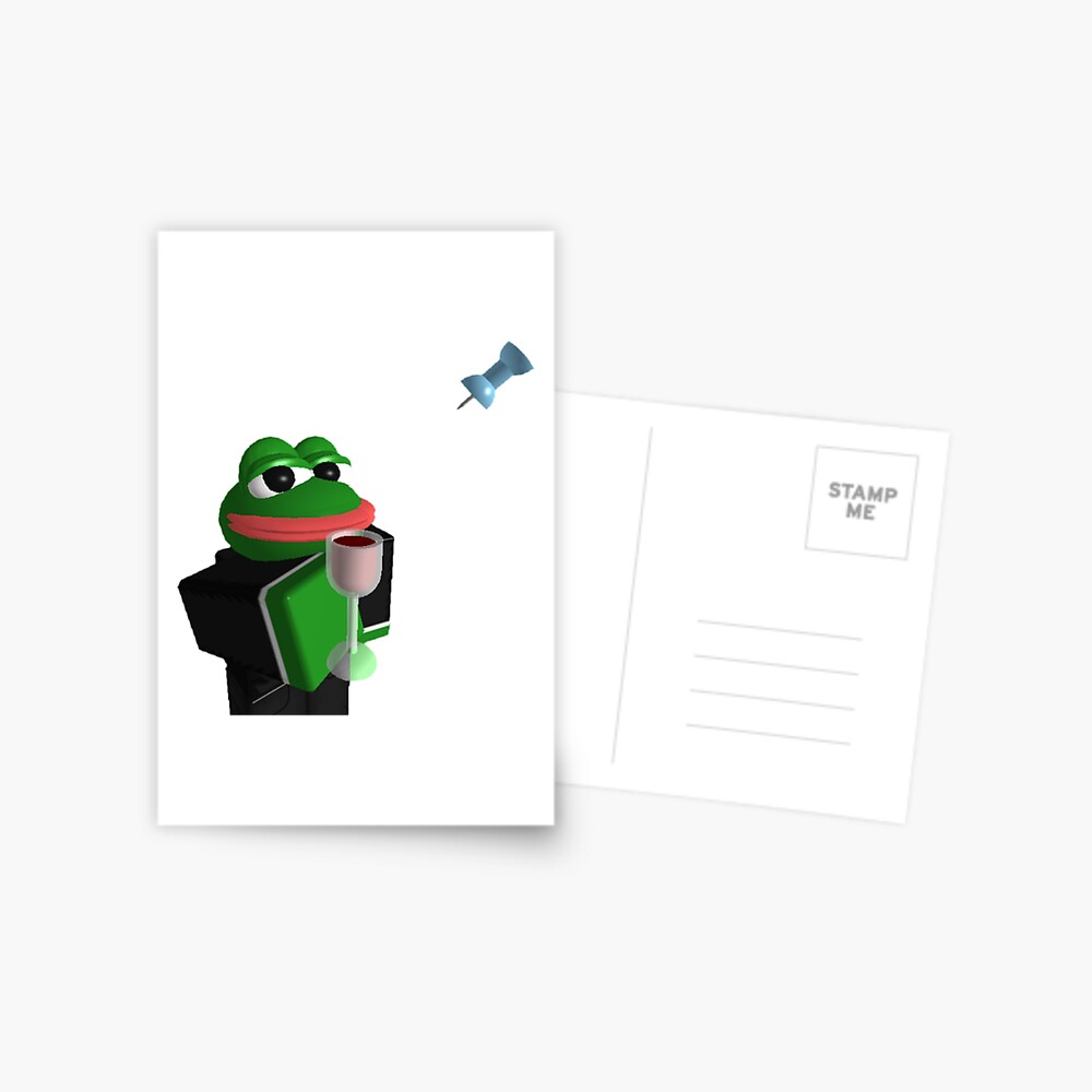 Pepe Roblox Meme Postcard By Boomerusa Redbubble - pepe roblox meme postcard by boomerusa redbubble