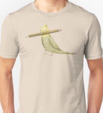 Cockatiel & Pencil Unisex T-Shirt