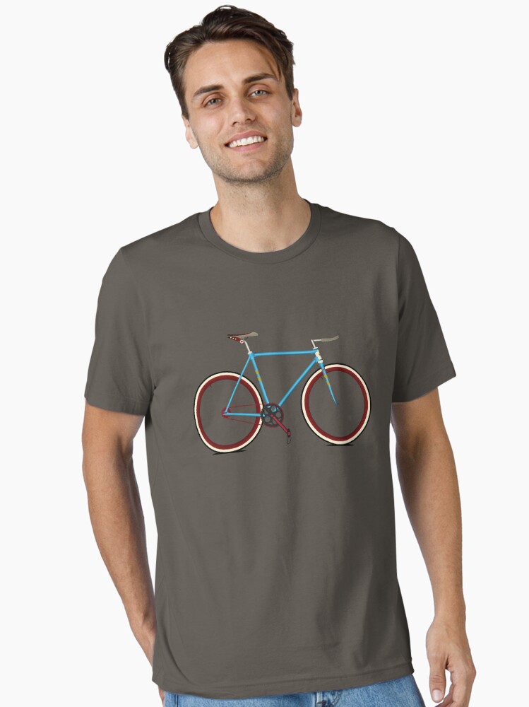 Aperçu 2 sur 7. T-shirt essentiel avec l'œuvre Bicyclette créée et vendue par AndyScullion.