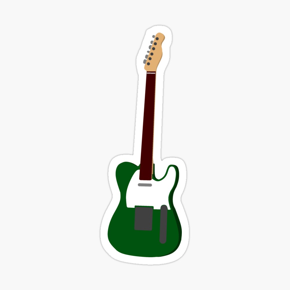 Fender Telecaster classic vintage Electric Guitar plan art blueprint  drawing  Sticker for Sale by Kludoman