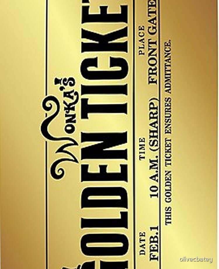 Wonka Golden Ticket Greeting Card for Sale by ComfyCloud