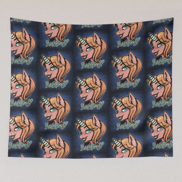 Item preview, Pretty Pony (Square Background) designed and sold by MeidoGhoul.
