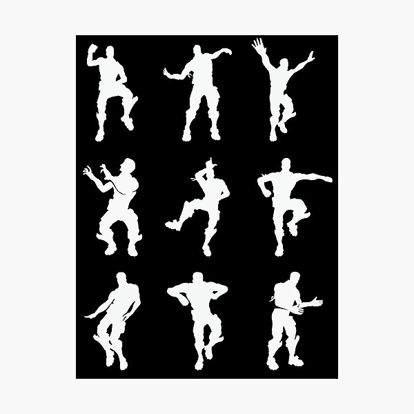 White Emotes Photographic Print