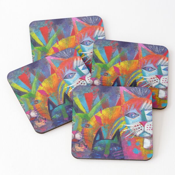 Item preview, Colourful cats 2 designed and sold by Karin Zeller.