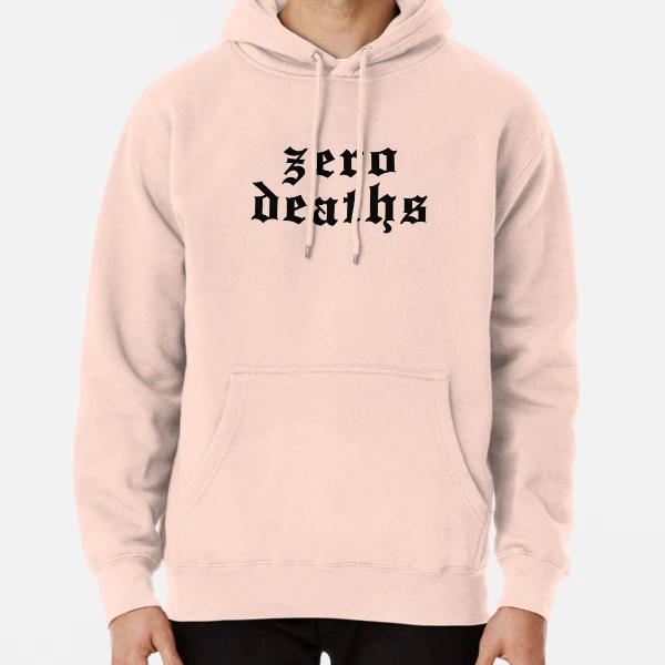 Zero deaths pink on sale hoodie