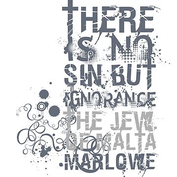 Artwork thumbnail, Marlowe Jew of Malta Quote by incognitagal