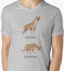 Hyäne Lowena T-Shirt mit V-Ausschnitt für Männer