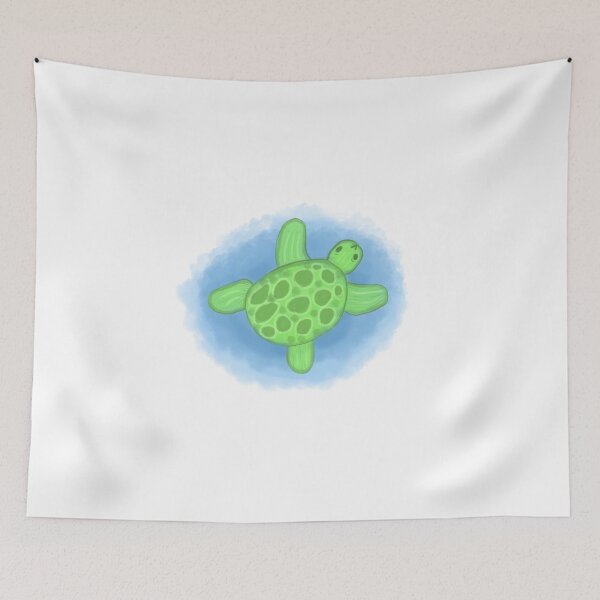 Item preview, Happy Sea Turtle Illustration designed and sold by kelnan.