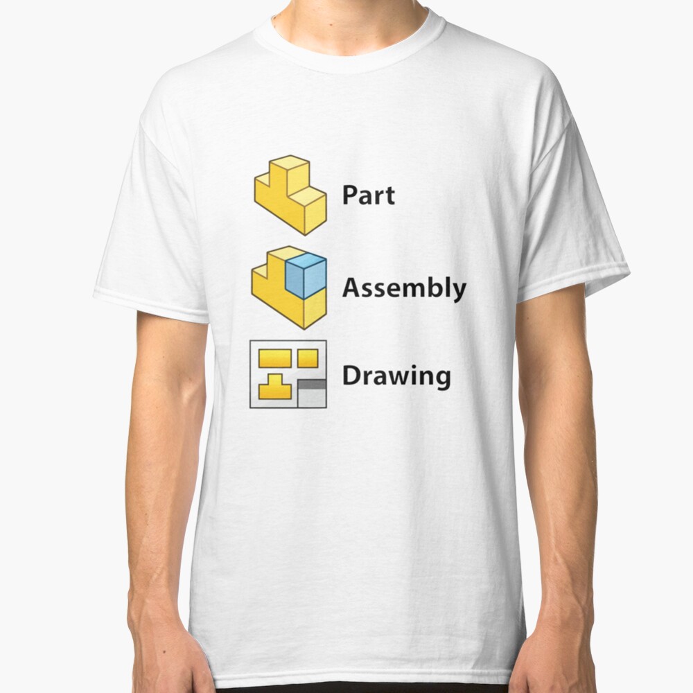 3D Cad/Cam/Cae Solid Works | White Version Classic T-Shirt