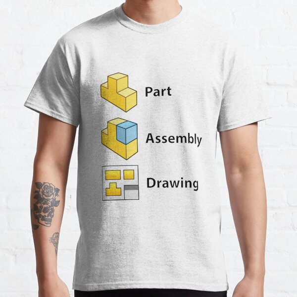 3D Cad/Cam/Cae Solid Works | White Version Classic T-Shirt