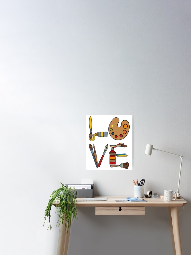 Love - Art Tools Artist Collage  Sticker for Sale by rarecoder