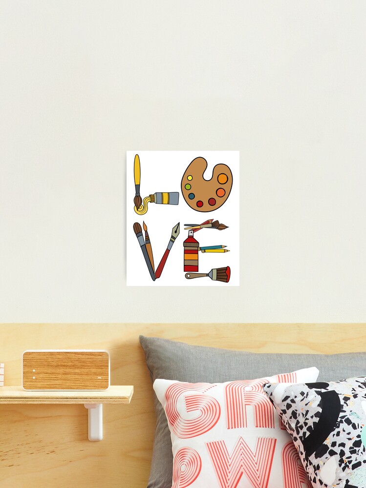 Love - Art Tools Artist Collage  Sticker for Sale by rarecoder