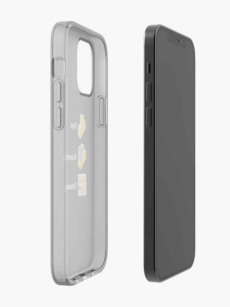 3d Cad Cam Cae Solid Works Black Version Iphone Case By Cadcamcaefea Redbubble