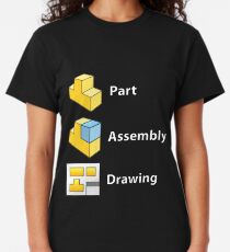 3D Cad/Cam/Cae Solid Works | Black Version Classic T-Shirt