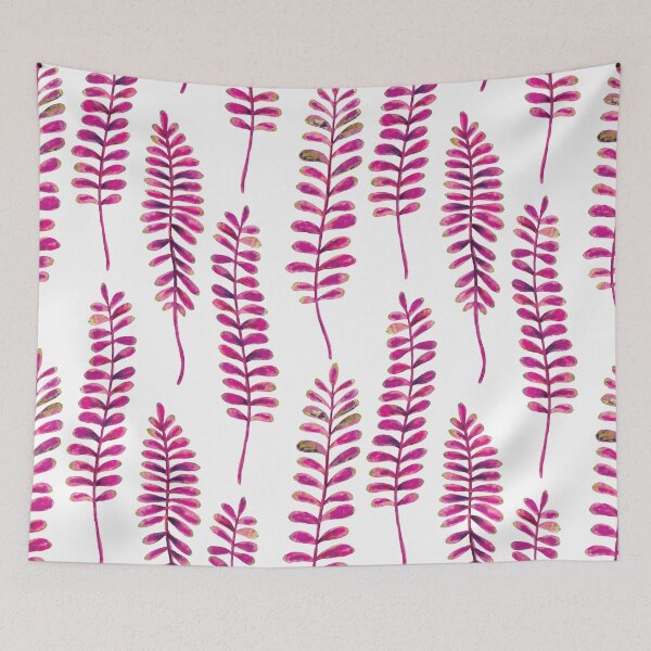 Item preview, Watercolour Fern Pattern | Pink and Gold designed and sold by RebeccaFlaherty.