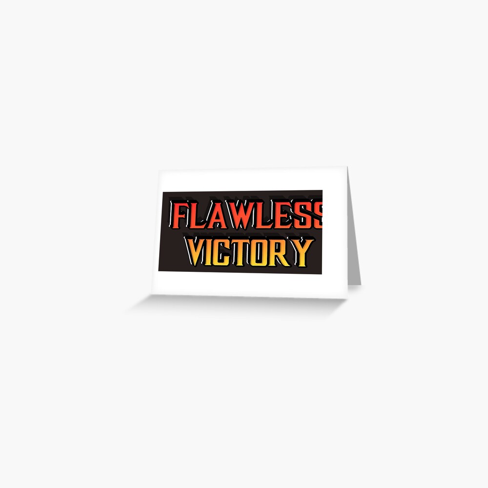 Mortal Kombat Klassic gaming flawless victory photo upload birthday card