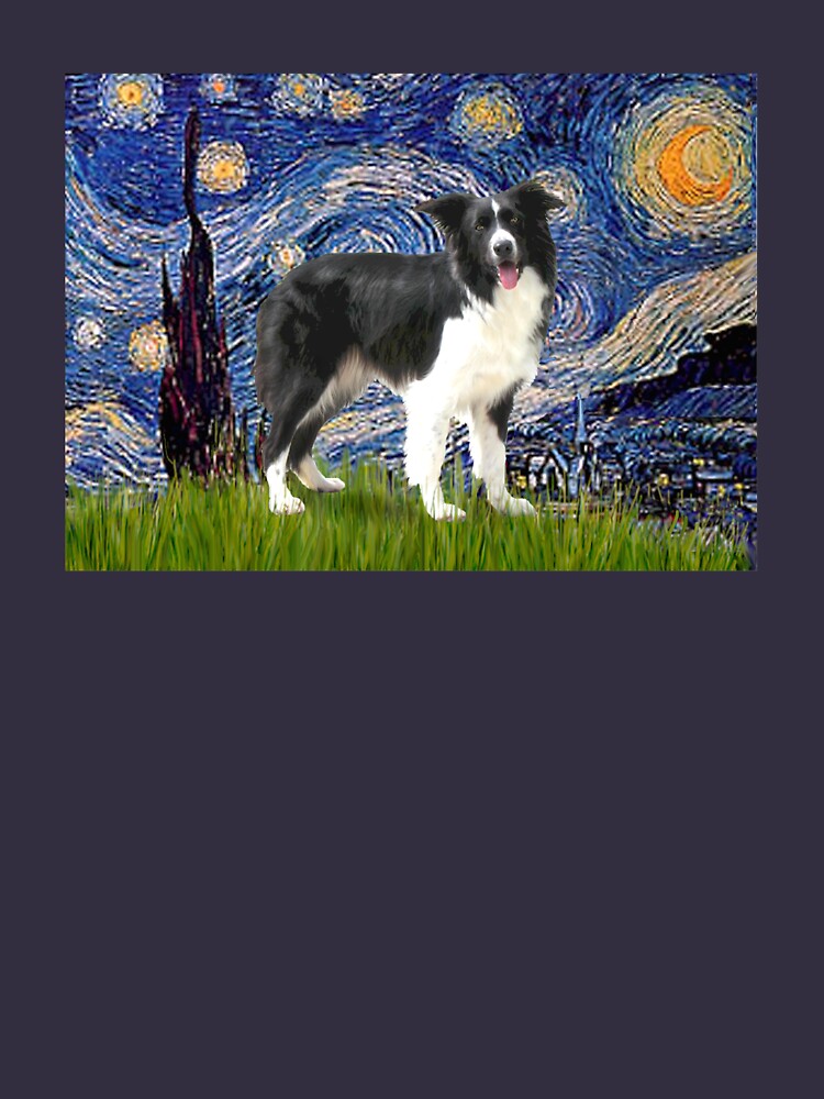 Starry Night - Border Collie (stand) by JeanBFitzgerald