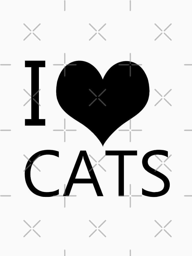 I Heart Cats, I Love Cats by tribbledesign
