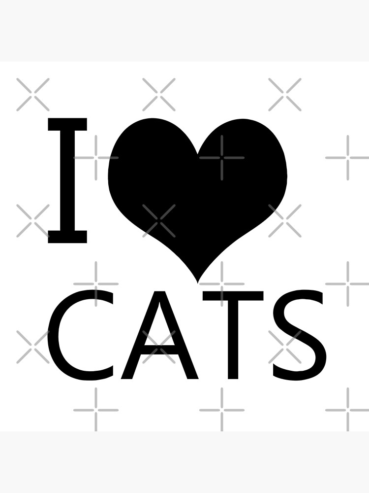 I Heart Cats, I Love Cats by tribbledesign