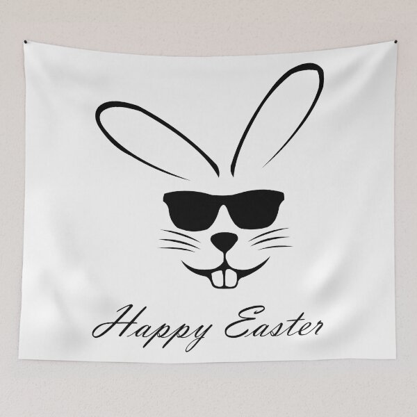 Item preview, Bunny says: Happy Easter designed and sold by Hilbert72.