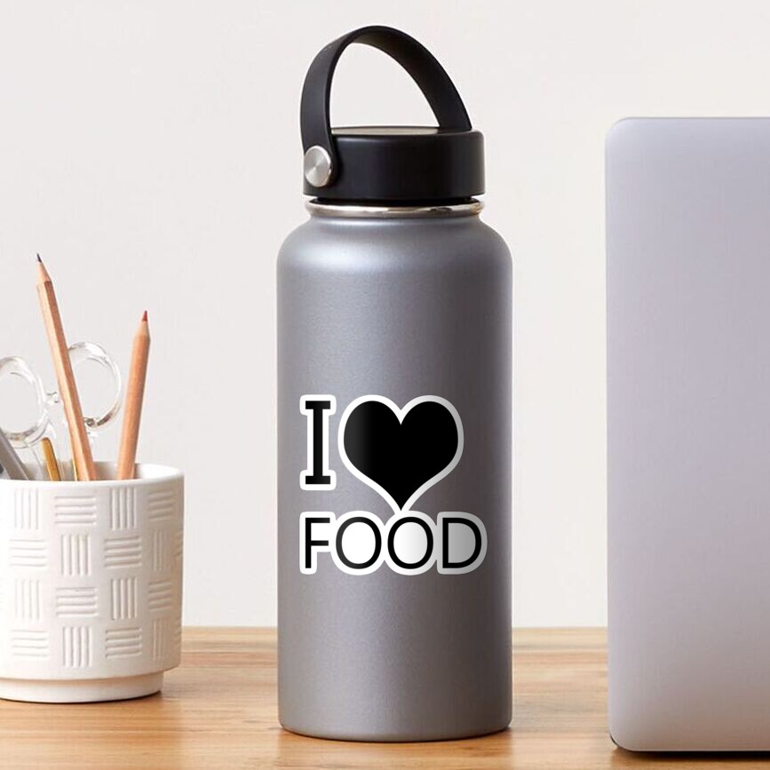 I Heart Food, I Love Food Sticker