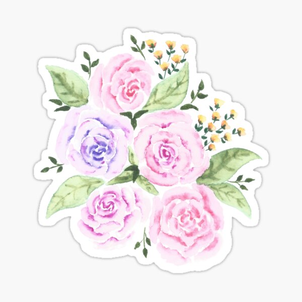 Item preview, Flower Arrangement, original watercolor designed and sold by SharonRoseR.