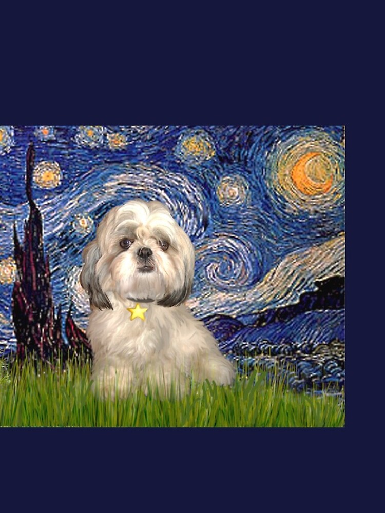 Starry Night - Shih Tzu (Y) by JeanBFitzgerald