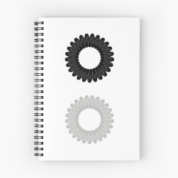 Item preview, Phone Cable Cord Spiral Hair Tie - black and white designed and sold by Isabelle-Anne.