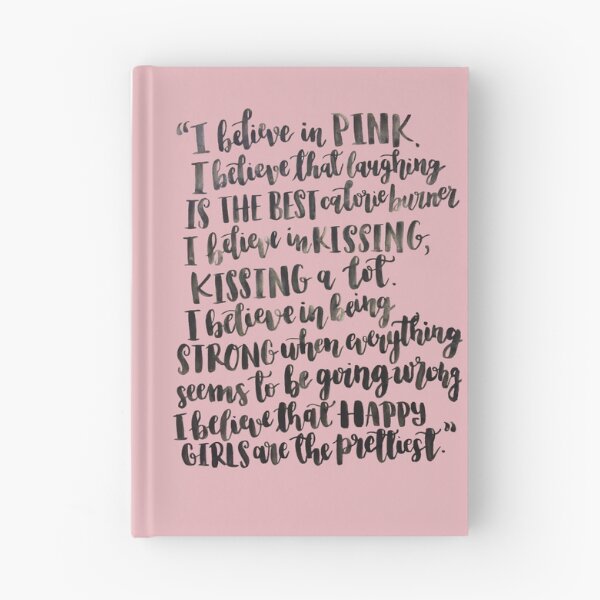 Item preview, Audrey Hepburn Pink Quote designed and sold by Gardenia Watercolors.