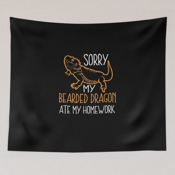 Item preview, Bearded Dragon product - Ate My Homework - Reptile Gifts designed and sold by stuch75.