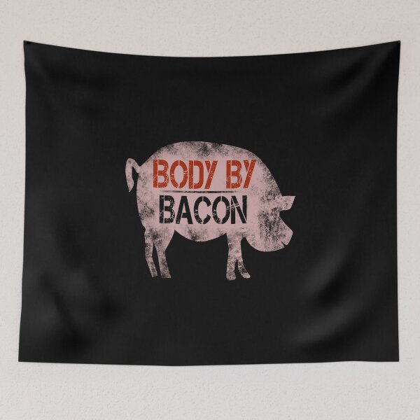 Item preview, product Bacon - Body By - Funny Food Gifts designed and sold by stuch75.