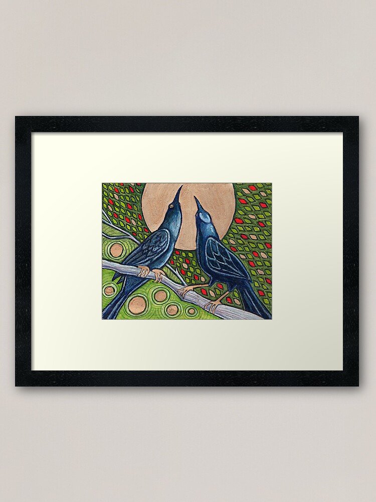 Thumbnail 2 of 7, Framed Art Print, Duet designed and sold by LynnetteShelley.