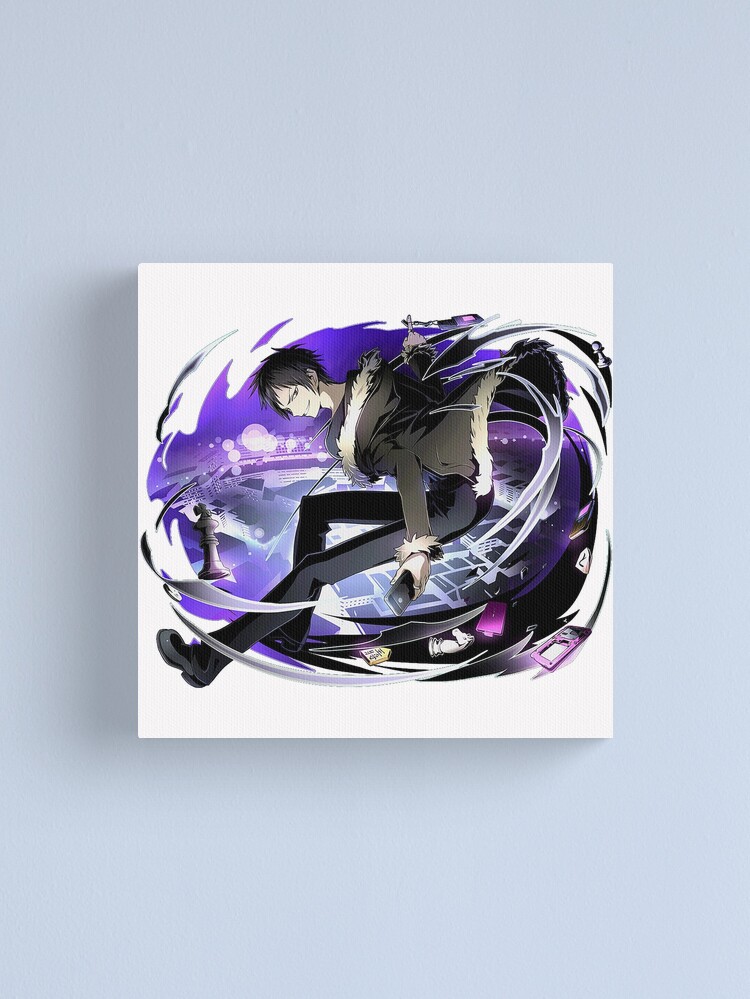 Aperçu 1 sur 3. Impression sur toile avec l'œuvre Izaya Orihara - Durarara !! Anime créée et vendue par the-Gate.