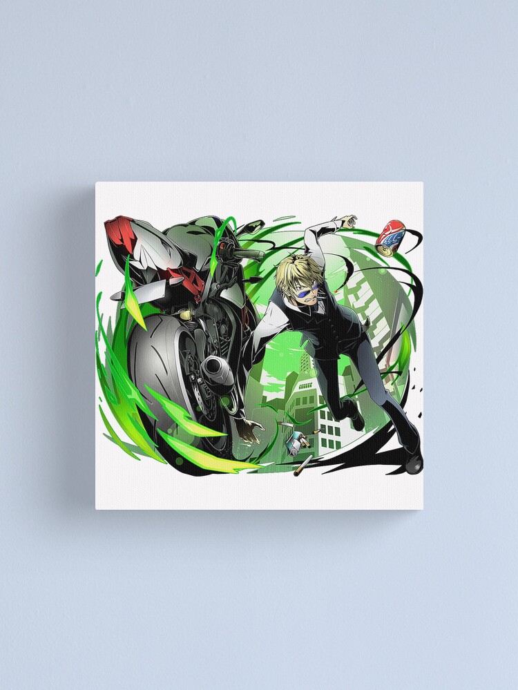 Aperçu 1 sur 3. Impression sur toile avec l'œuvre Shizuo Heiwajima - Durarara !! Anime créée et vendue par the-Gate.