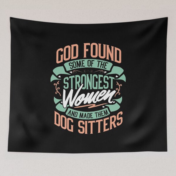 Item preview, Strong Woman Dog Sitters Profession Gift Idea designed and sold by haselshirt.
