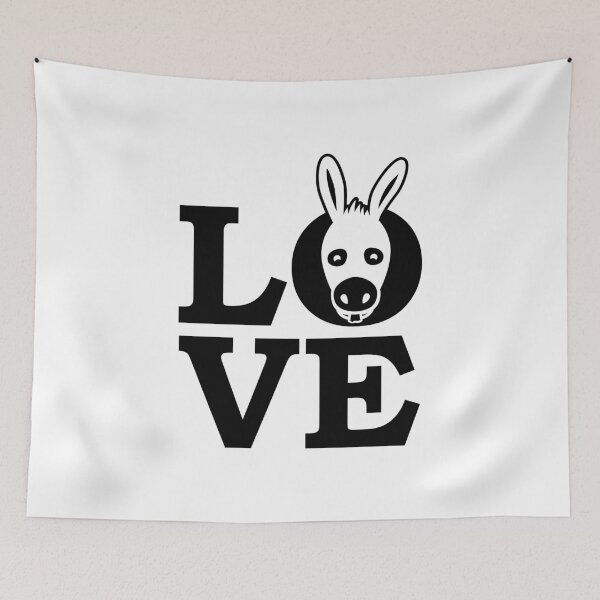 Item preview, Donkey product - Love - Farm Animal Gift Idea designed and sold by stuch75.